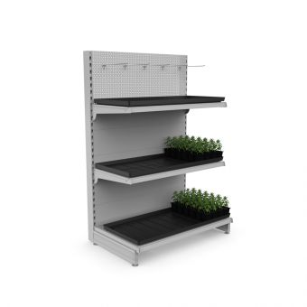 Pflanzenpräsentation im Ladenregal