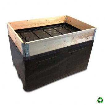 Wasserwannen Euro-Paletten Einzelrand 3 mm schwarz