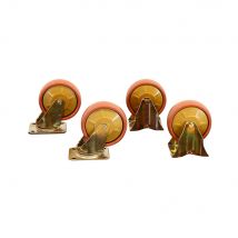 Typ 1 R&auml;der ( Satz mit 2 Bock- und 2 Schwenkr&auml;der )