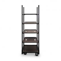 Mobiler Verkaufswagen schwarz für Präsentation